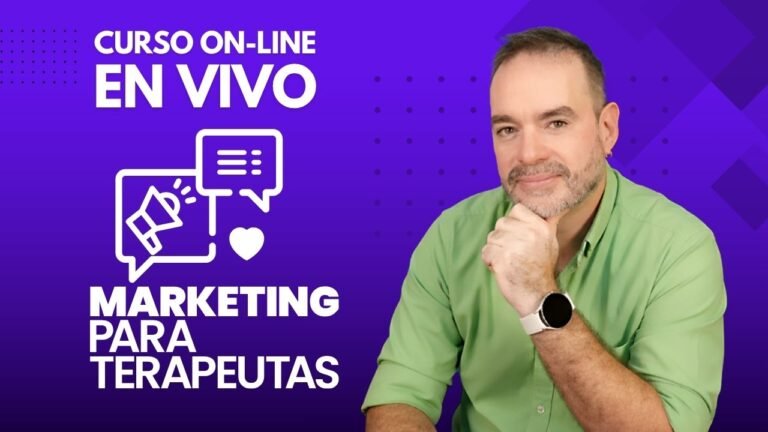 Marketing para Terapeutas On Line en Vivo